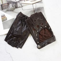 Women's Leather Half Finger Gloves Thin Single Layer Breathable for Spring Summer Outdoor Riding And Driving