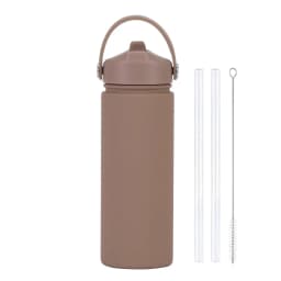 Insulated Water Bottle 500ml Custom Text/Logo - 304 Steel, 24H Cold, Office & Gym Essentials