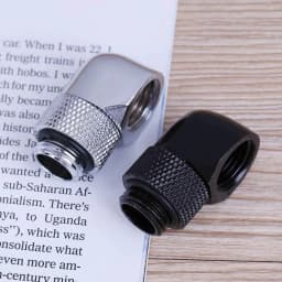1-3PCS PC Water Cooling Connector G1/4 Inner Outer Dual Thread 90 Degree Rotary Adapter For Computer Cooling Tools Supplies
