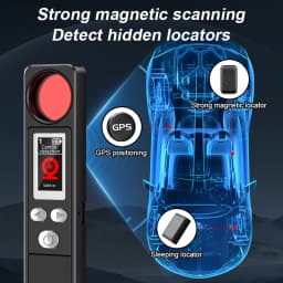 Hidden Camera Signal Detector/WiFi Scanner Hidden Device Detector/Anti-Spy Camera Finder/GPS Tracker/Multiple Modes for Hotel
