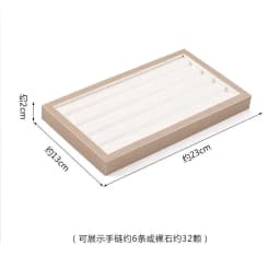 Champagne White Display Case Necklace Rack High-End Jade Jewelry Display Props Counter Display Crystal Exhibition Stand