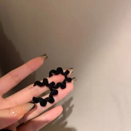 Vintage Wine Red Flocking Earrings Charm Geometric Bowknot Stud Earrings for Women Girls Fashion Unusual Jewelry Ear Accessories