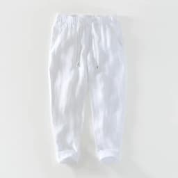 Spring Summer New Breathable 100% Linen Straight Pants Men Clothing Casual Simple Slim Trousers BL8236