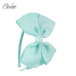 20 Solid Color Bows Hairbands Wide Large Bownot Ribbon Hair Hoop Bands For Baby Girls Kids Children's Hair Accessories Hairbands