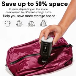 Vacuum Storage Bags Packing Cube IP67 Waterproof PU Polyester 17L Soft Portable White Black Pink Travel Bag Pump Sold Separately