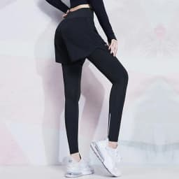 Women's High-Waist Booty Lifting Leggings - Fake Two Pieces Yoga Pants with Stretch, Quick-Dry & Street-to-Gym Trainning Pants