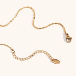 La. Muses Asymmetric Rice Bead Round Bead Chain Cubic Zirconia Pendant Stainless Steel Women's Necklace High-end Jewelry Gift