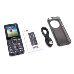 UNIWA V2000 4G Keypad Feature Phone 2.4“ Big Button Loud Volume Dual SlM Removable 1700mAh Hightlight Torch 0.3MP EU USA Versio