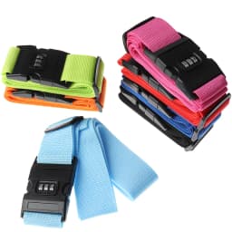 1Pc Travel Luggage Suitcase Secure Lock Durable Nylon Packing Strap Belt with Password Lock Safe Luggage Strap