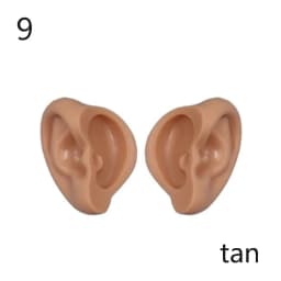 1Pair Blyth Doll Elf Ears Toy White Natural Tan Dark And Super Black Skin Only Ears No Doll Artificial Ear Accessories