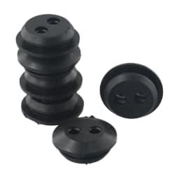 6Pcs Tank Fuel Seal Grommets Replacement Rubber Grommet 2-Hole Fuel Tank Strong Sealing Grommet For Garden Trimmer Brush Cutters