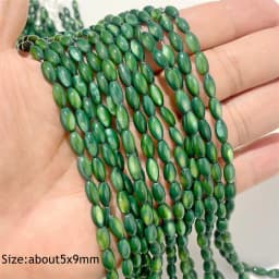 15X6mm Long Stripe Shell Beads Point Stick Mother of Pearl Shell Slice Loose Beads for DIY Making Jewelry Necklace Accessories