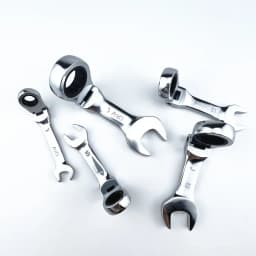 Mini Short Handle Ratchet Wrench With Movable Head Quick Dual-purpose Open End Wrench Hardware Tool Labor-saving Wrench