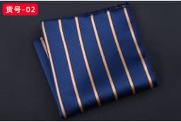 23CM Mens Woven Polyester Pocket Square Embroidered Jacquard Hanky Scarf Best Man Korean Formal Wedding Bridegroom Handkerchief
