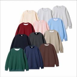 100% Cotton For Warmth Customized Letter Picture Logo Loose Solid Color Fit Round Neck Men Women Fashionable Couple Sweatshirt