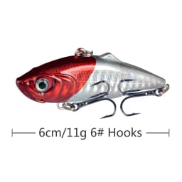 1pcs VIB Vibration Fishing Lure 6cm 11g Long Casting Rattlin Iscas Artificial Wobbler Plastic Hard Bait All Swimming Carp Tackle