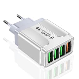 20W Multi Ports USB Charger Fast Charging Charger Quick Charger 3.0 For Samsung Galaxy S23 S22 Ultra Xiaomi iPhone 16 15 KR Plug