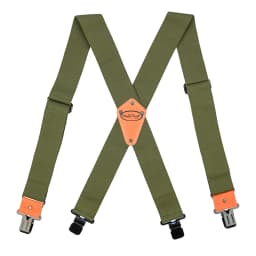 Suspenders Man For Pants 2" Wide Adjustable and Elastic Braces X Shape With Strong Clips - Heavy Duty Elastic Braces For Men