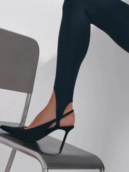 Seamless Black Leggings with Straps Yoga Summer Slightly Fashion Sexy High Waist Slim Tights Hip Lift