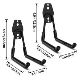 Heavy Duty Metal Hook Garage Organizer Wall Mount Anti-slip Bicycle Hanger Hooks Storage Hook For Ladders Garden Tool