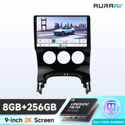 AI Voice Control Car Intelligent Screen for Peugeot 3008 2009-2015 Carplay Android Auto radio 2K multimedia player ADAS+360 Cam