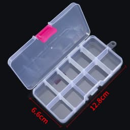 8/10Grids Transparent Plastic Storage Jewelry Box Compartment Adjustable Container Storage Case Beads Ring Portable Organizer
