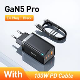 Baseus 65W GaN Charger Quick Charge Type C PD QC Charger USB Charger Portable Fast Charger For Laptop iPhone 17 16 15 14 13 Pro