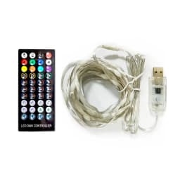 2024 New Year Smart Garland Remote String Lights Outdoor 20M 200LEDs RGB BT Fairy Lights for Garden Wedding Christmas Decoration