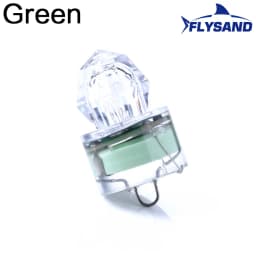 FLYSAND LED Fishing Lamp Underwater Diamond Shape Flash Light Attracting Squid Fishing Lure Tackle Fishing Tools