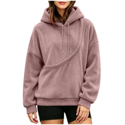 Unisex Fall And Winter Casual Fleece Solid Color Pet Pocket Hooded Sweatshirt Funny Pullover Women Sweatshirt