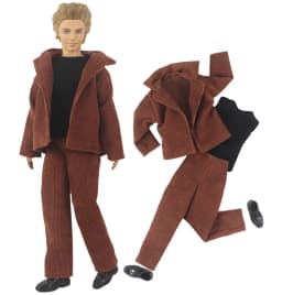 1 Set Doll Clothes Corduroy Outfit for 12 inch Ken Doll Many Style for Choice