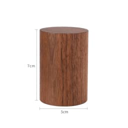 Wooden Round Block Cone Jewelry Display Stand Rings Gemstone Jewellery Holder Case Bracelet Storage Earring Shelf