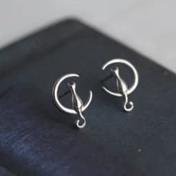 Silver Plated Creative Ear Hole Earrings for Women Prevent Korean Style Stud Earrings Allergy Earrings Fine Jewelry Accessories