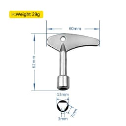 Multi Functional Elevator Key Wrench Elevator Water Meter Valve Multi Purpose Triangular Wrench Portable Hand Tools