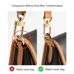 Cowhide Bag Strap For Lv Diane Bag,Shoulder Strap Bag Belt Crossbodybag Strap,genuine Leather Durable Bag Replacement Accessory