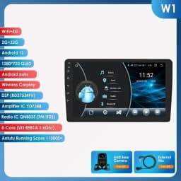 Hizpo CarPlay Android 14 Auto Radio for For Audi A4 B6 B7 S4 RS4 1999-2008 Seat Exeo 4G Car Multimedia GPS 2din Autoradio System