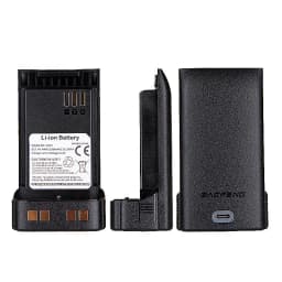 BAOFENG UV-32 Walkie Talkie Battery DM-32 Li-ion Battery 2500mAh Support Type-C Charging BC-32UV Battery For UV32 DM32 DM-32UV