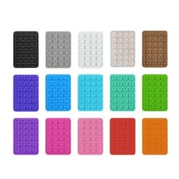 Transparent Backed Silicone Suction Pad For Phone Fixture Suction Cup Backed Adhesive Silicone Rubber Sucker Pad For Fixed Pad