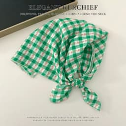 Elegant Cashew Small Square Scarf Cherry Flower Cotton Linen Print Scarves Korean Headband Printed Silk Scarf Outdoor