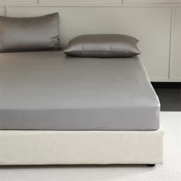 Mulberry Silk Fitted Sheet with Elastic Bands 23 Momme Pure Silk Mattress Covers for Single Double King Queen Bed Luxury Sheets