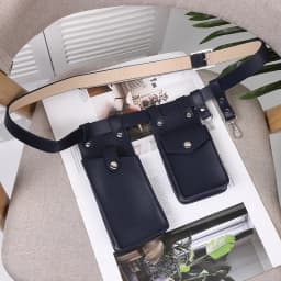 2 Piece Women's Belt Bag Luxury Designer Tactical Waist Bags Female Leather Flap Fanny Pack Shoulder Crossbody Chest Bag Purse