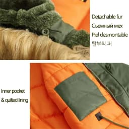 Men Outwear Jacket Coat USA SIZE Parkas Large Size Military Plus Size Fur Hood Long Waterproof Windproof New Winter Thick Parka