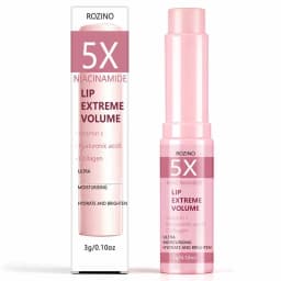 5X Niacinamide Instant Volumizing Lip Balm, Containing Vitamin C, Hyaluronic Acid, and Collagen - High-Shine Lip Balm Suitable for All Skin Types, Creates Sexy, Glossy, and Plump Lips - Enhances Lip Volume and Elasticity, Instantly Plumps and Smoothes Lip Lines - Adds Vibrant Shine, Makes Lips More Plump and Full, Suitable for Dry, Chapped, Dead Skin, and Lip Lines, Korean Skincare Product, Unisex, a Must-Have for All Seasons