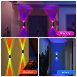 1PC/2PCS /4PCS Rechargeable LED Night Lights with Motion Sensor Wall Lights, RGB Gradient Ambient Light, Dimmable Indoor Lamps,