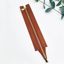24cm DIY Handmade Bag Zipper Accessories 6-Color DIY Handmade Bag Zipper 24cm Pu Metal Zipper Woven Bag Accessories