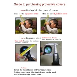Binoculars Protective Rubber Objective Lens Caps 42mm/50mm Binocular Eyepiece Lens Cover Telescope Cover Lens Protection