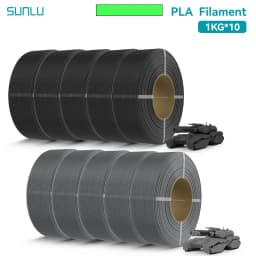 SUNLU 10KG PLA/PLA PLUS Filament 1.75mm 1KG Without Tray 3D Printer Filament for 3D Pen & Refill Filament
