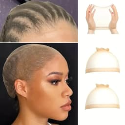 Wholesale HD Wig Caps High Quality Transparent HD Hair Nets Weave Nylon Stretchy Lace Front Wig Cap for Women Men Light Brown