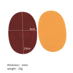 1Pair PU Leather Sew-on Oval Elbow Knee Patches DIY Repair Sewing Appliques Used for Alterations Repair Decoration on Clothing