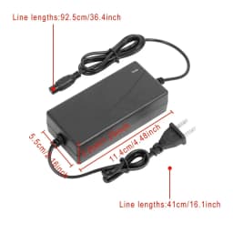 42V 2A Lithium Electric E Bike Battery Charger Li Ion Chargers for Ebike Hoverboard Self-Balancing Scooter Bicycle Accessories